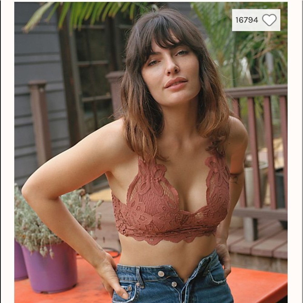 Free People Ardella Bralette Copper Small